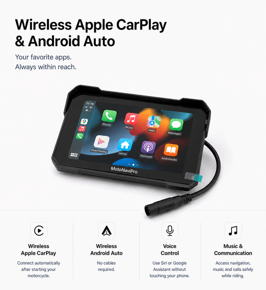 MotoNaviPro™ | Écran CarPlay 5 pouces